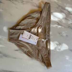 NWT Pilyq Bimini Beige Bikini Bottom